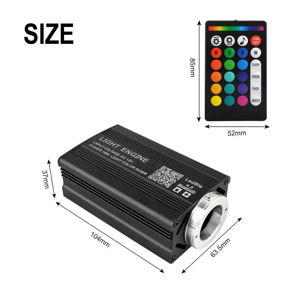 500/1000Pcs Home Car Star Light Ceiling Kit - Fiber Optic Twinkle Lighting System with Remote for Bedroom Vehicle Roof Led Dashboard Led Backlights