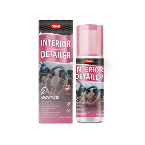 1/2/3 PACK UV Protection Interior Detailer – All-In-One Cleaner for Leather, Plastic, Rubber & Vinyl | Waterless Spray Wax & Trim Restorer, Anti-Oxidation, Glossy Finish for Car Interiors & Exteriors, 100Ml Kit