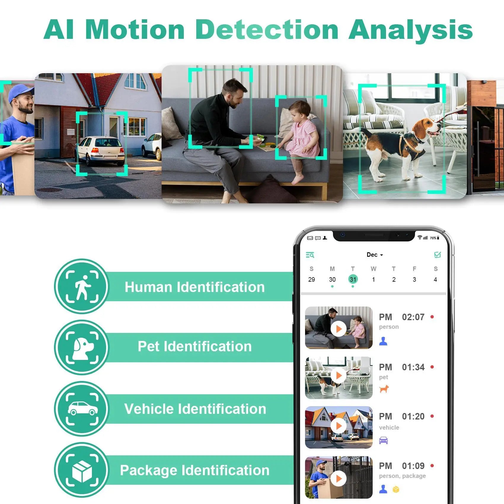 Vision Well Wireless Camera for Home Protection, with 1080P HD, Wifi, Spotlight, AI Siren, Color Night Vision, Two-Way Audio, and Sd/Cloud Storage.