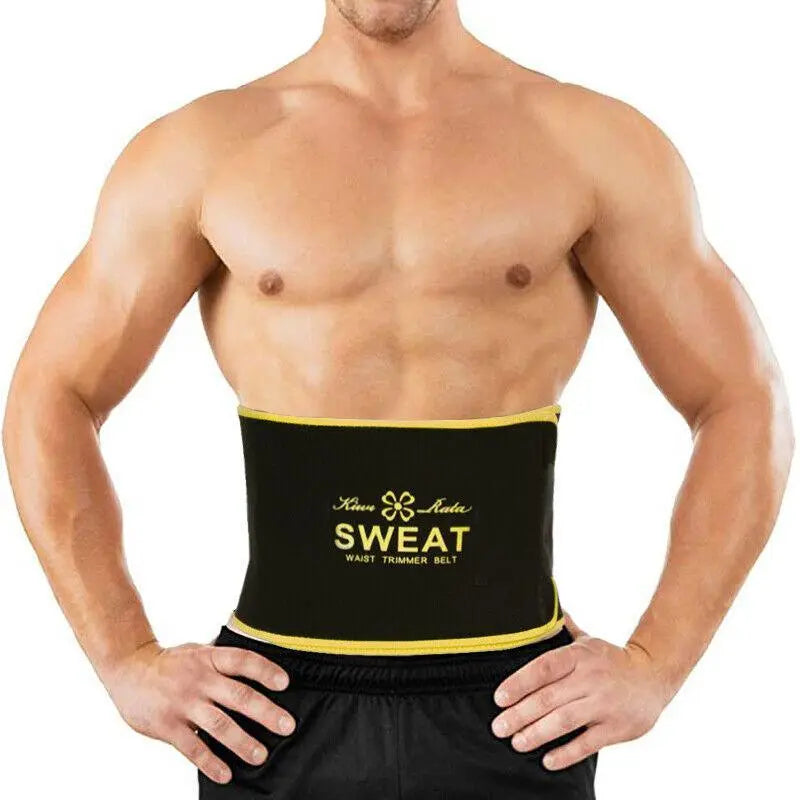 CATTIBOR Sauna Belt Men and Women,Sweat Wap Waist Trainer Belt Shapewear,Waist Trimmer Cincher Belt for Sports Runnging Workout Training Gym,Sauna Belt Womenwear and Menwear Sport Underwear,5 Color Choose