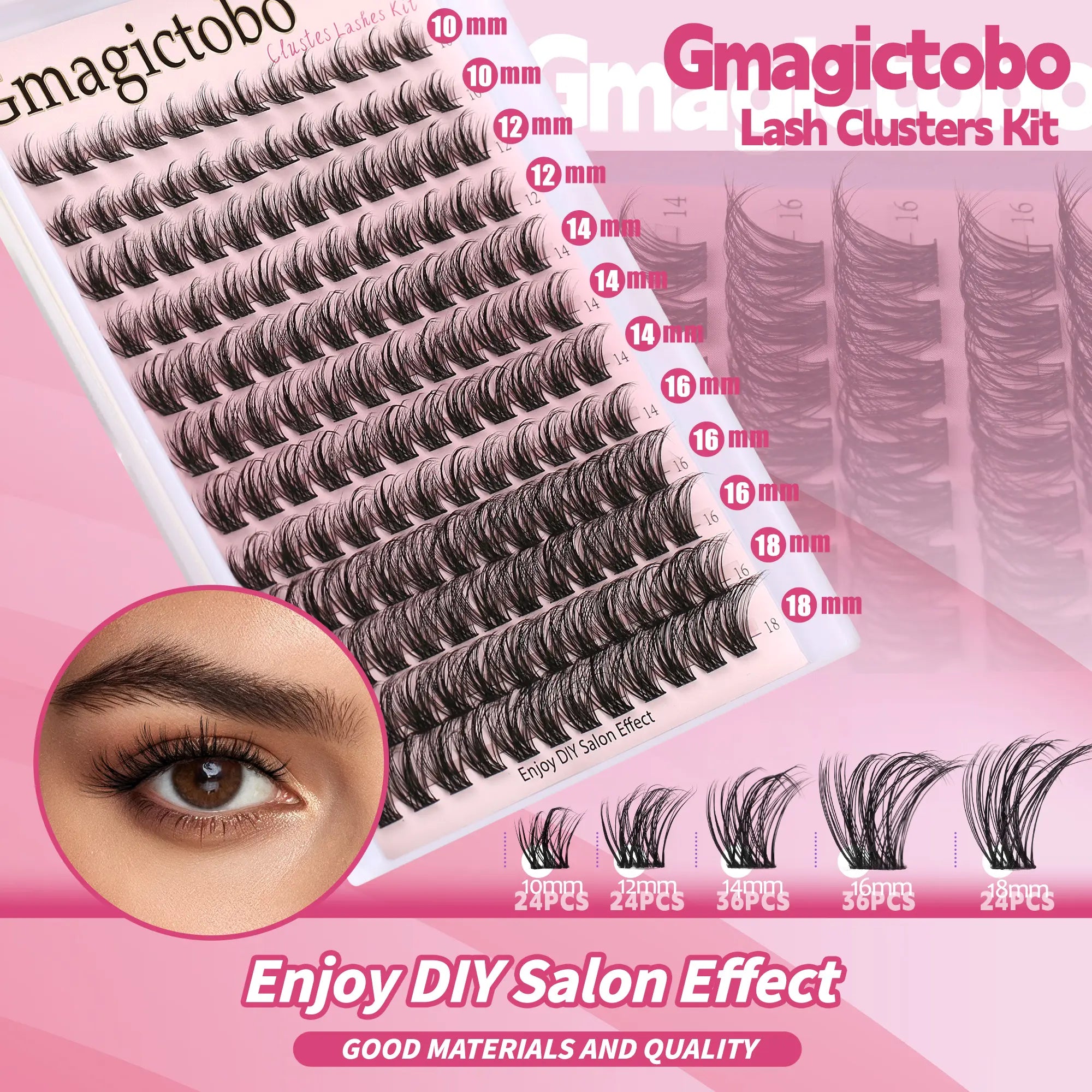 No Itchy Eyes Here Long-Lasting, Waterproof & Super Soft & Thin Band | Waterproof Long-Lasting Natural Daily Volume Style Beginner-Friendly DIY Lashes for Flawless Voluminous Look Trendy Must-Have Clusters