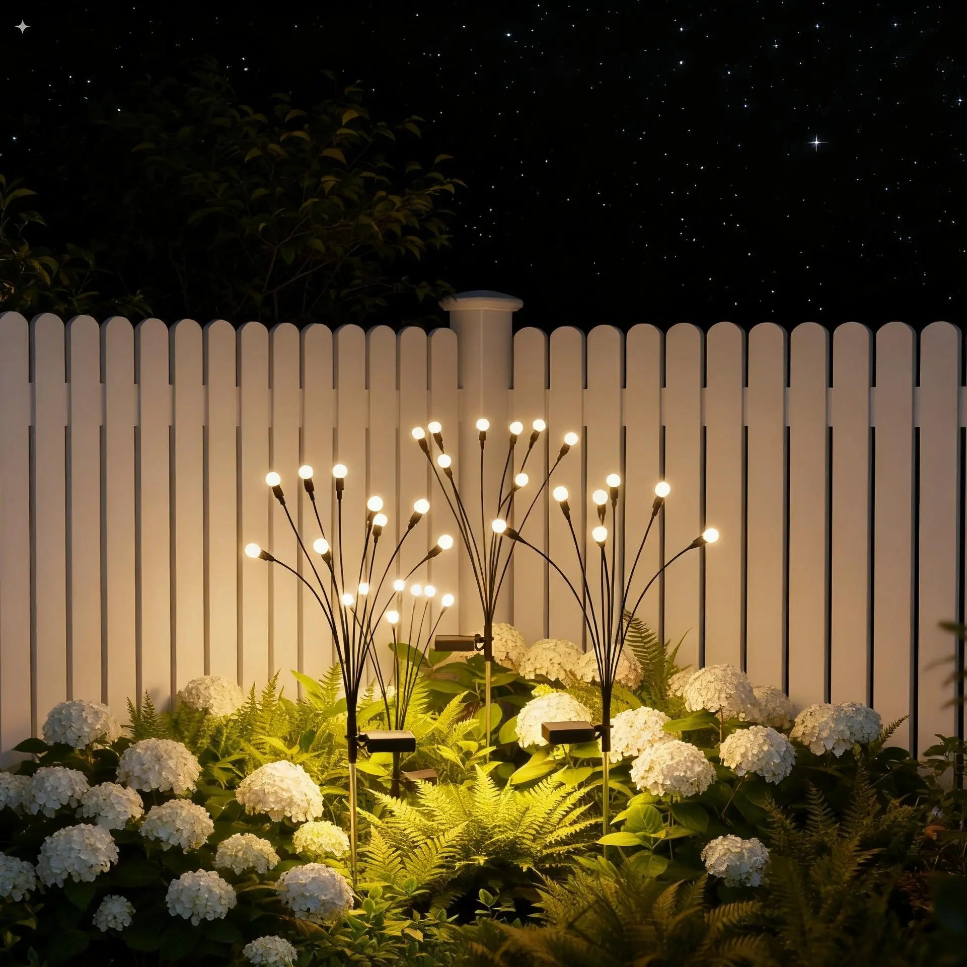 Solar Lights Outdoor Waterproof 2 Pack, Upgraded Outdoor Firefly Light for Yard Patio Garden Decor, Solar Lights for outside Gardening Supplies,Gifts for Grandma