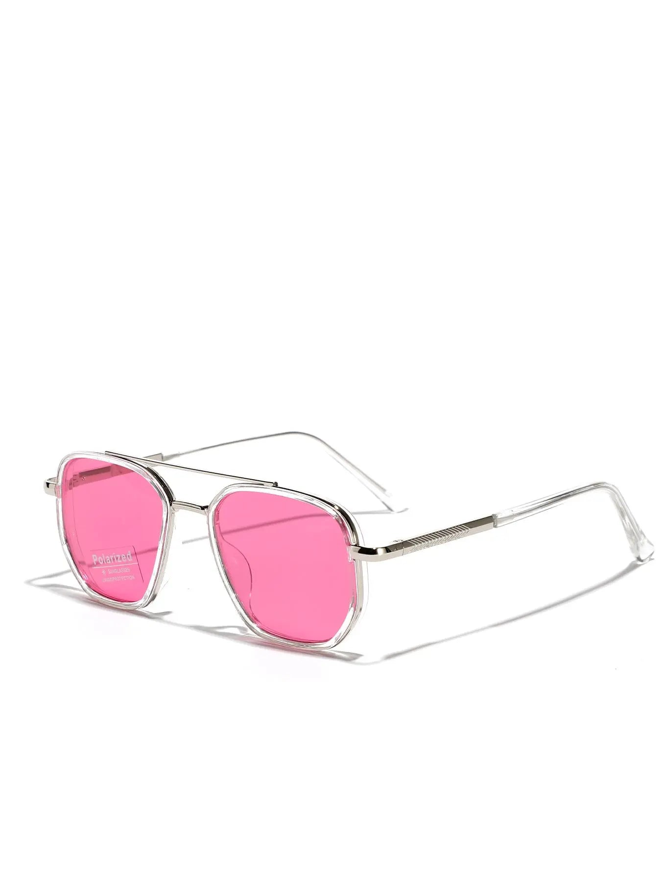 Summer 2025 Simple Sunglasses for Everyday Use, Summer Geometric Frame Double Beam Fashion Sunglasses, Travel Accessories, National Day Offers