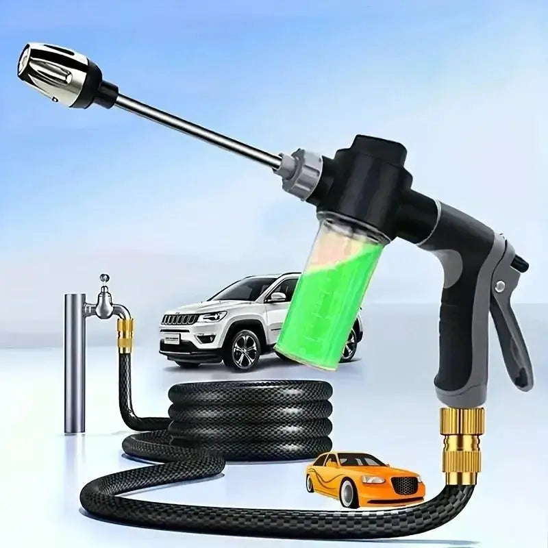 High-Pressure Car Washer with Foam Spray Gun, Car Foam Sprayer, Durable Long Handle Plastic Design, Ideal for Cars, Trucks, Suvs, Outdoor Gardening