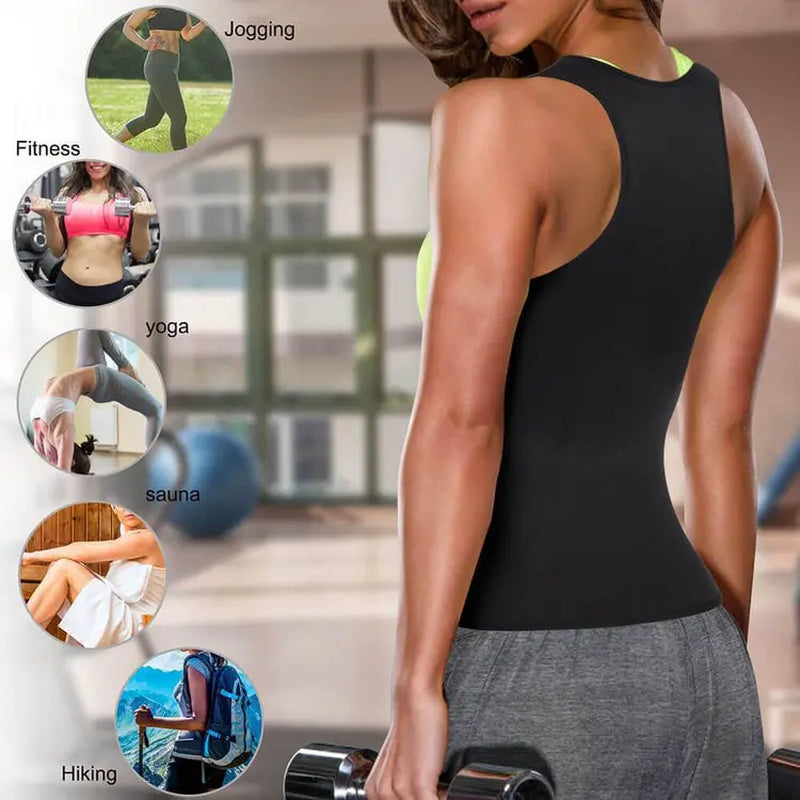 Nebility Sauna Sweat Vest Tummy Vest with R for Women Tank Top