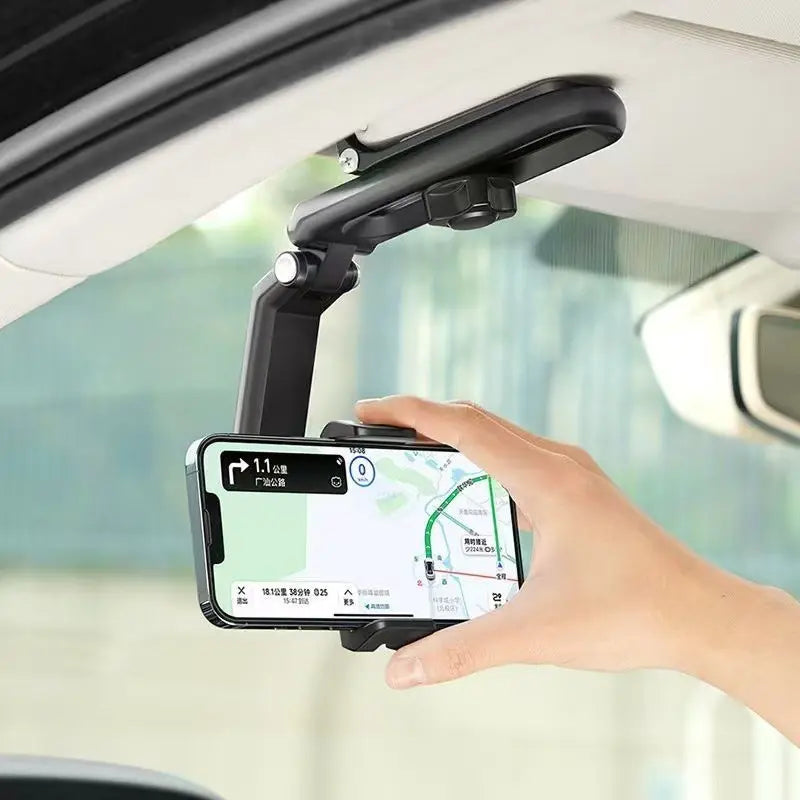 New 1080° Multi-Function Sun Visor Universal 360 Degree Rotating Phone Holder Suitable for Any Scene Car Holder-Rotatable and Retractable Porte Para Telefono Bracket Carmobile Supplies