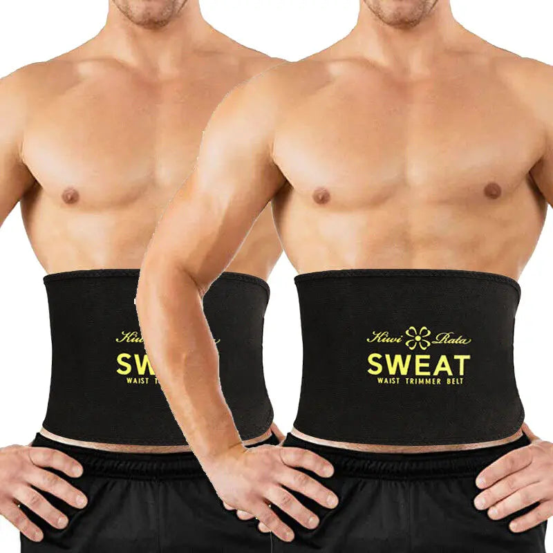 CATTIBOR Sauna Belt Men and Women,Sweat Wap Waist Trainer Belt Shapewear,Waist Trimmer Cincher Belt for Sports Runnging Workout Training Gym,Sauna Belt Womenwear and Menwear Sport Underwear,5 Color Choose