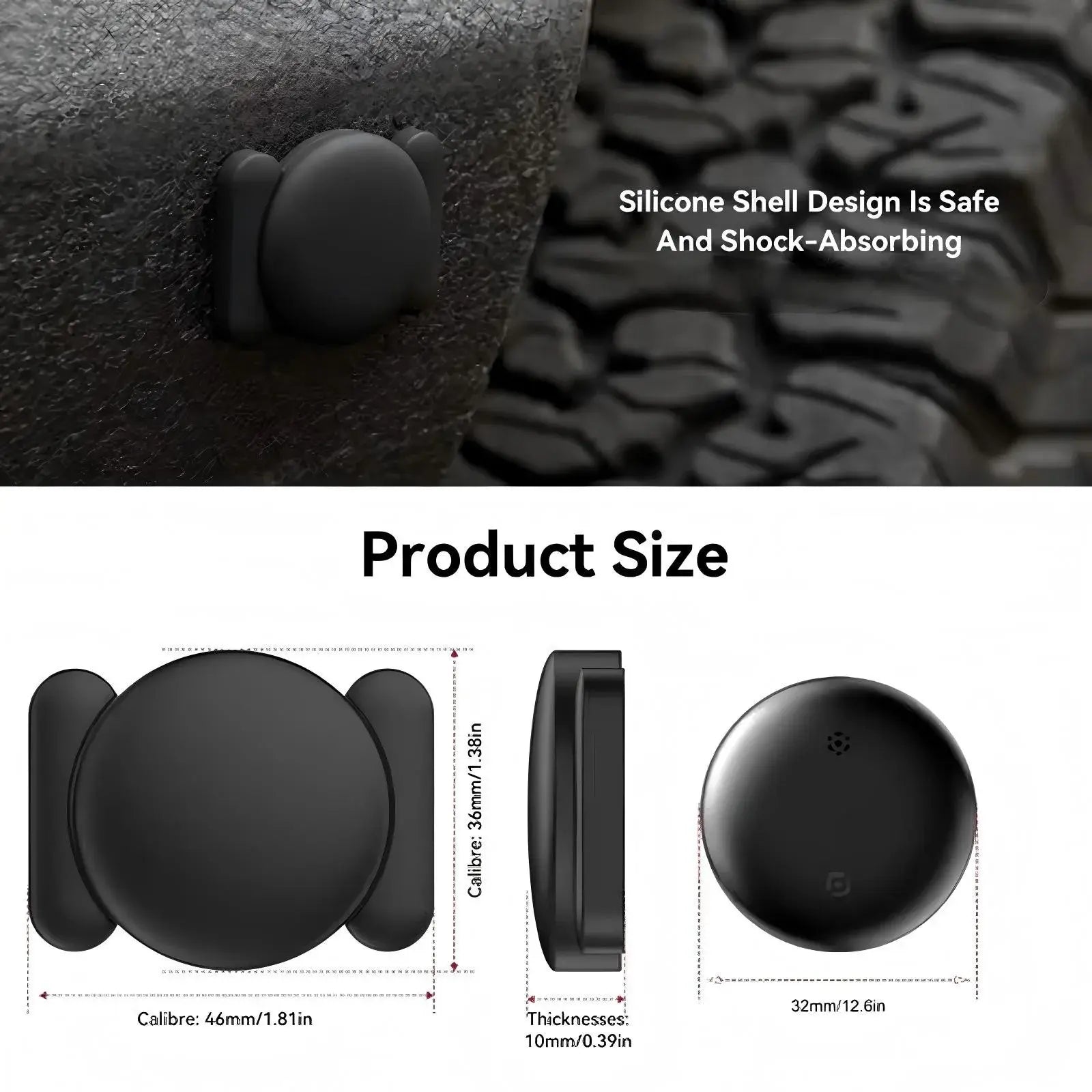 Magnetic Mini GPS Tracker Device with Waterproof Case, No Monthly Fee, Anti-Lost Device, Pet Tracker, Works with Apple Find My