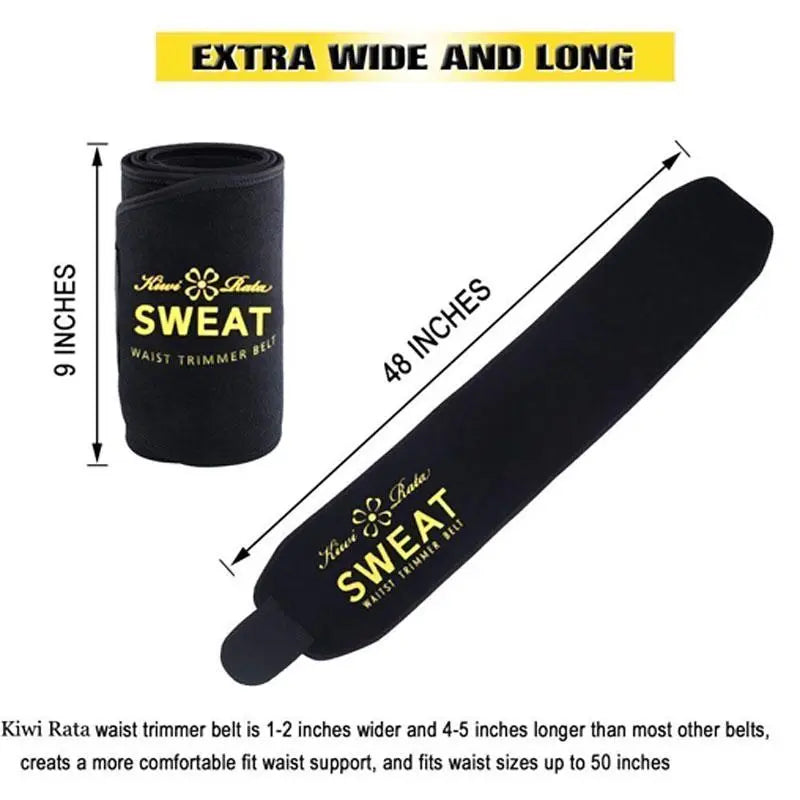 CATTIBOR Sauna Belt Men and Women,Sweat Wap Waist Trainer Belt Shapewear,Waist Trimmer Cincher Belt for Sports Runnging Workout Training Gym,Sauna Belt Womenwear and Menwear Sport Underwear,5 Color Choose
