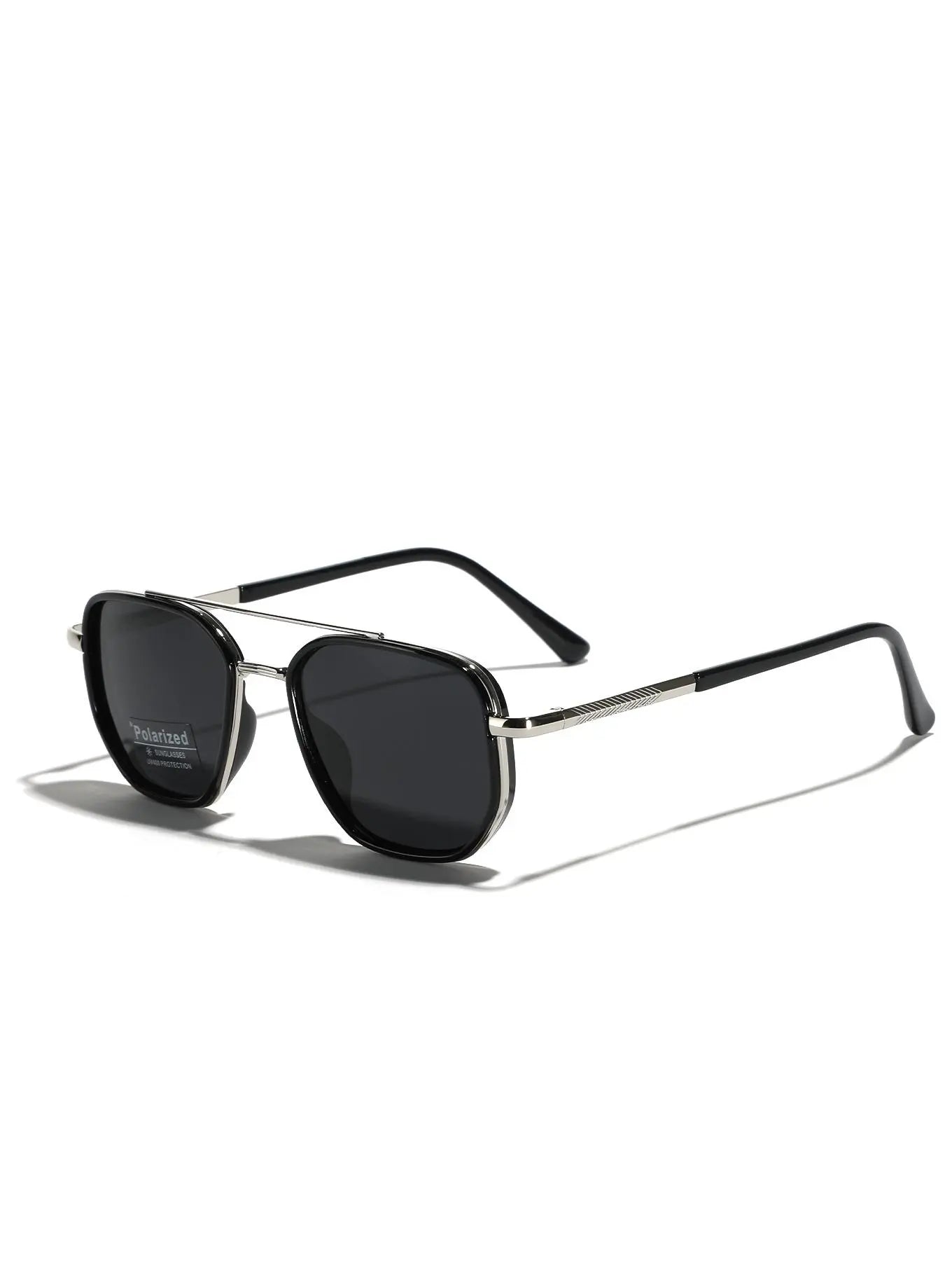Summer 2025 Simple Sunglasses for Everyday Use, Summer Geometric Frame Double Beam Fashion Sunglasses, Travel Accessories, National Day Offers