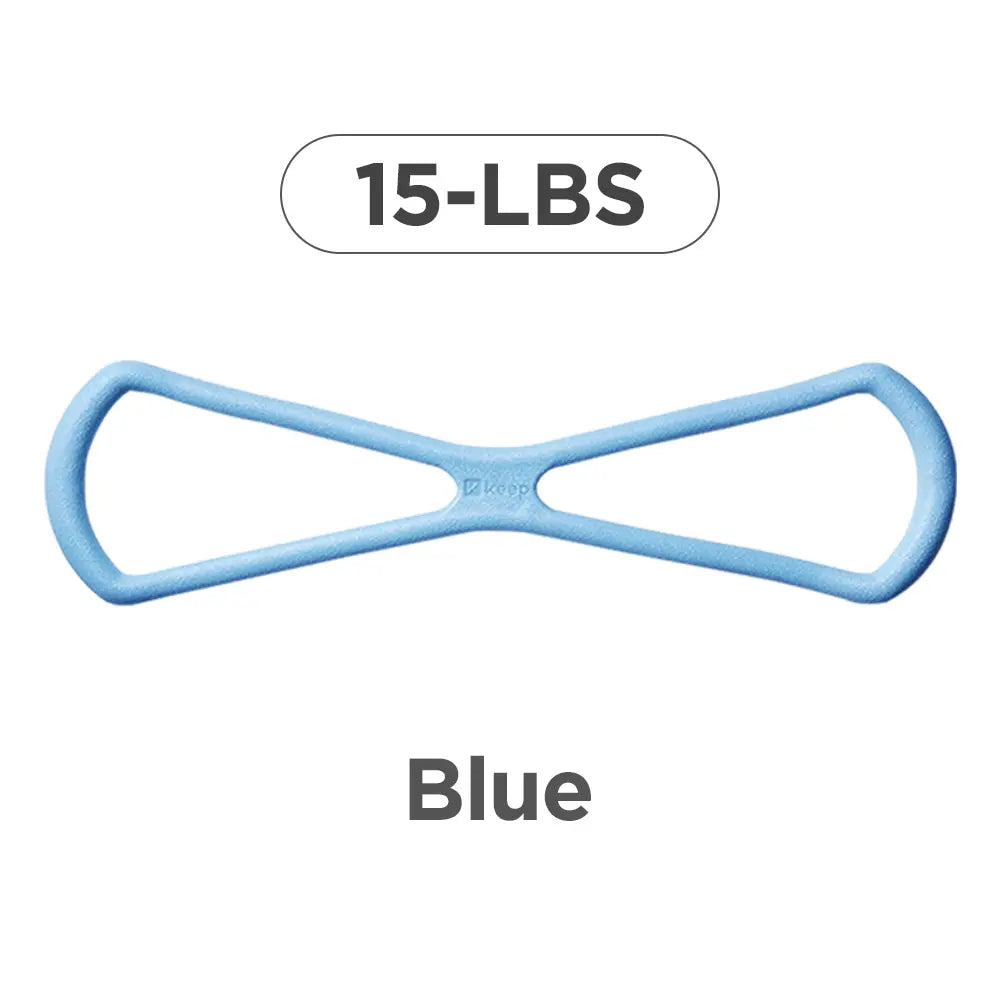 Keep Resistance Bands Figure 8 Exercise Bands for Women 8 Shaped TPE Material for Arms Chest Expander Yoga Gym Fitness Muscle Training Equipment Stretching Gear Latex Free Elastic
