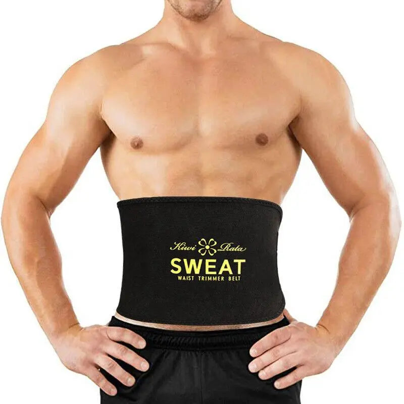 CATTIBOR Sauna Belt Men and Women,Sweat Wap Waist Trainer Belt Shapewear,Waist Trimmer Cincher Belt for Sports Runnging Workout Training Gym,Sauna Belt Womenwear and Menwear Sport Underwear,5 Color Choose