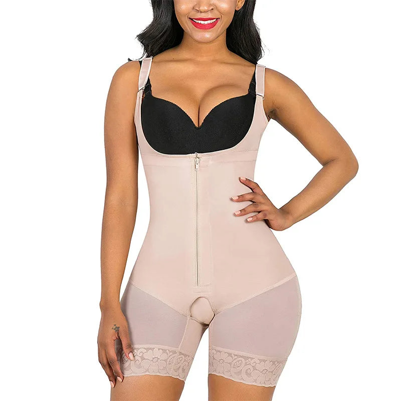 High Compression Slimming Original Colombian Postpartum Sash Reducers Corset Bbl Post-Surgical Use Slimming Sheath Tummy - Color: skin4, Size: XS（old）