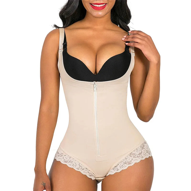 High Compression Slimming Original Colombian Postpartum Sash Reducers Corset Bbl Post-Surgical Use Slimming Sheath Tummy - Color: skin2, Size: XS（old）