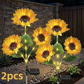 Summer BBQ Outdoor Bundle - Bug Zapper, Solar Sunflowers, Globe Light