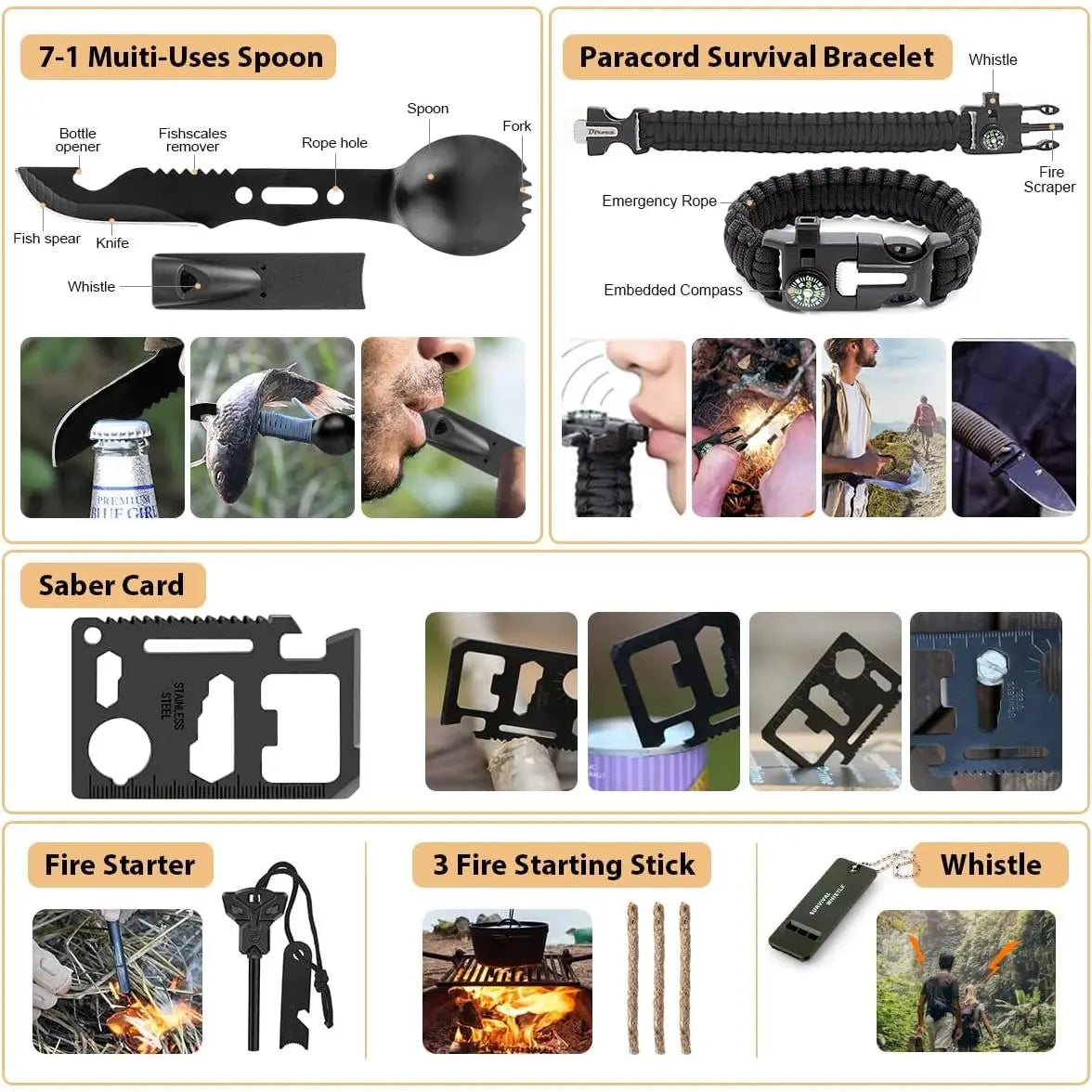 Kit, 250Pcs Gear First Aid Kit with Molle System Compatible Bag and Emergency Tent, Emergency Kit for Earthquake, Outdoor Adventure, Hiking, Hunting, Gifts for Men Women