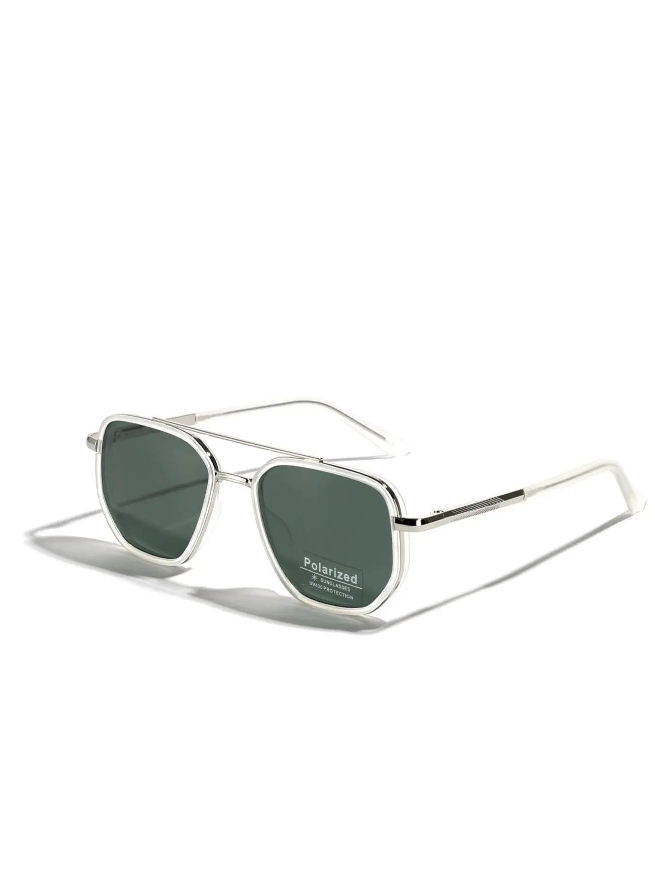 Summer 2025 Simple Sunglasses for Everyday Use, Summer Geometric Frame Double Beam Fashion Sunglasses, Travel Accessories, National Day Offers