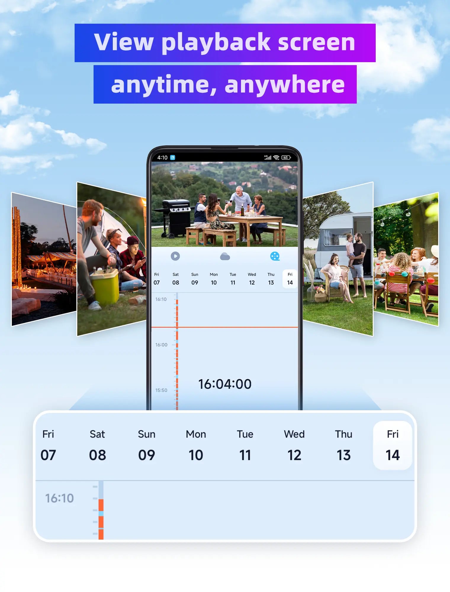 4G LTE Cellular Security Camera Solar-Powered Wireless Outdoor 3MP HD 360° PTZ Color Night 2-Way Audio IP65 Weatherproof 32GB SD Card Included Digital Zoom Micro Speaker Monitoring Rechargeable Remote