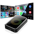 【Check Compatibility】Lamtto 2026 Wired to Wireless Carplay Adapter Supports Netflix/Youtube/Tiktok on Car Touchscreen (Hotspot Required), Not for Tesla/Bmw or Wireless Carplay, Auto Bluetooth – Perfect Tech Gift for Car Lovers