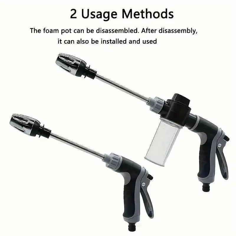 High-Pressure Car Washer with Foam Spray Gun, Car Foam Sprayer, Durable Long Handle Plastic Design, Ideal for Cars, Trucks, Suvs, Outdoor Gardening