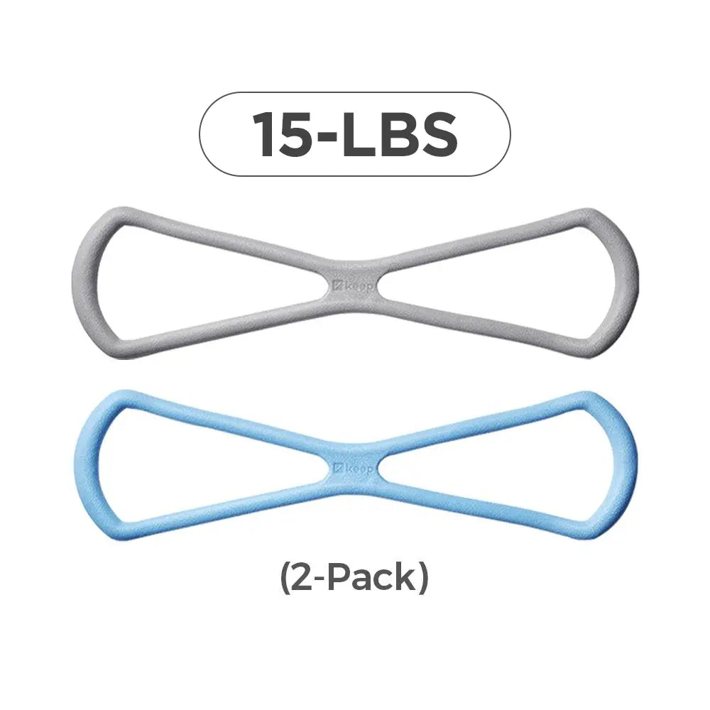 Keep Resistance Bands Figure 8 Exercise Bands for Women 8 Shaped TPE Material for Arms Chest Expander Yoga Gym Fitness Muscle Training Equipment Stretching Gear Latex Free Elastic