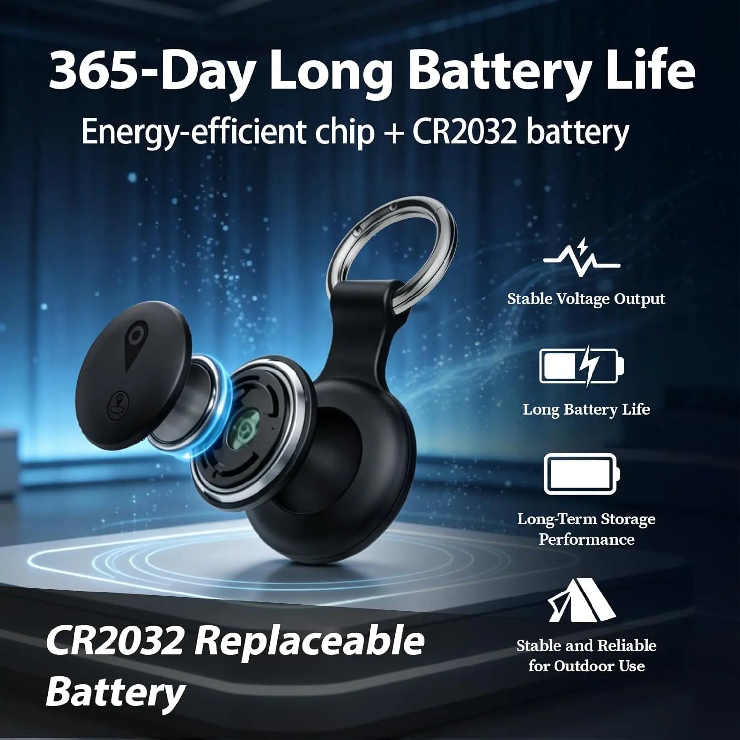 Magnetic Mini GPS Tracker Device with Waterproof Case, No Monthly Fee, Anti-Lost Device, Pet Tracker, Works with Apple Find My