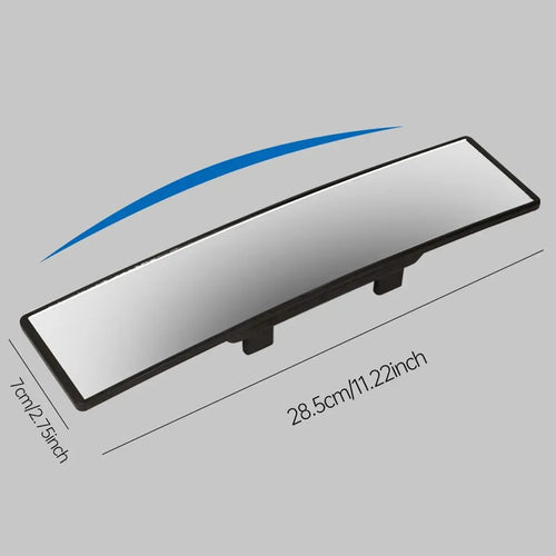 11.81 Inch Panoramic Convex Real View Mirror, Interior Clip-On Wide Angle to Reduce Blind Spot Effectively for Car SUV Trucks Clear Visibility Safety Install Rearview High Definition