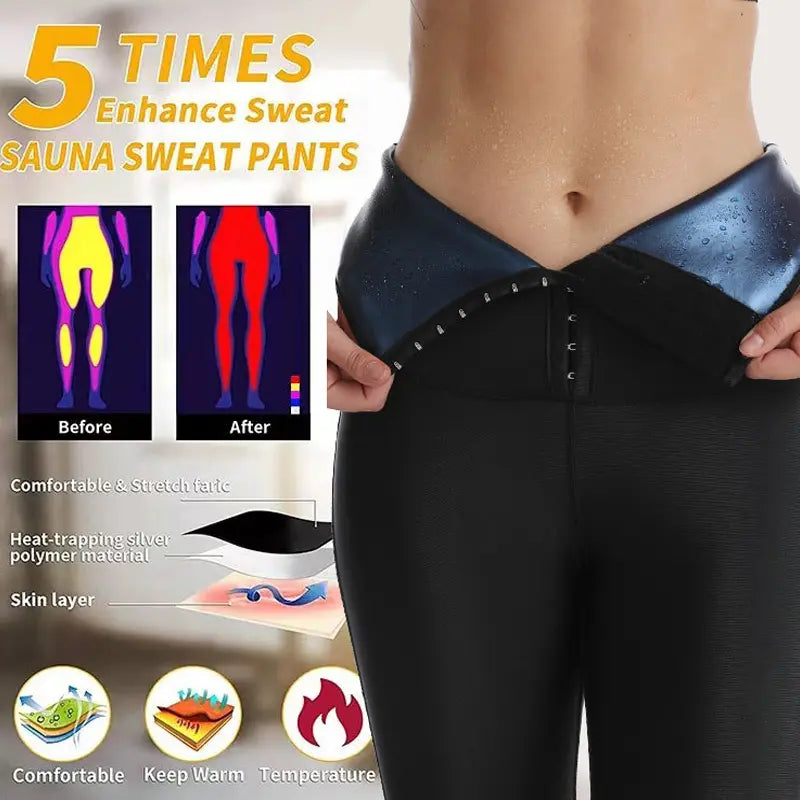 Iydoamea 1PC Long Shaper Pants, High Waist Yoga Pants for Women, Hot Neoprene Skinny Pants Outdoorfun Dealsforyoudays