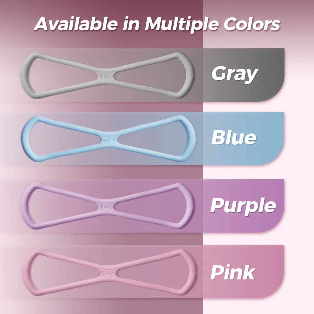 Keep Resistance Bands Figure 8 Exercise Bands for Women 8 Shaped TPE Material for Arms Chest Expander Yoga Gym Fitness Muscle Training Equipment Stretching Gear Latex Free Elastic