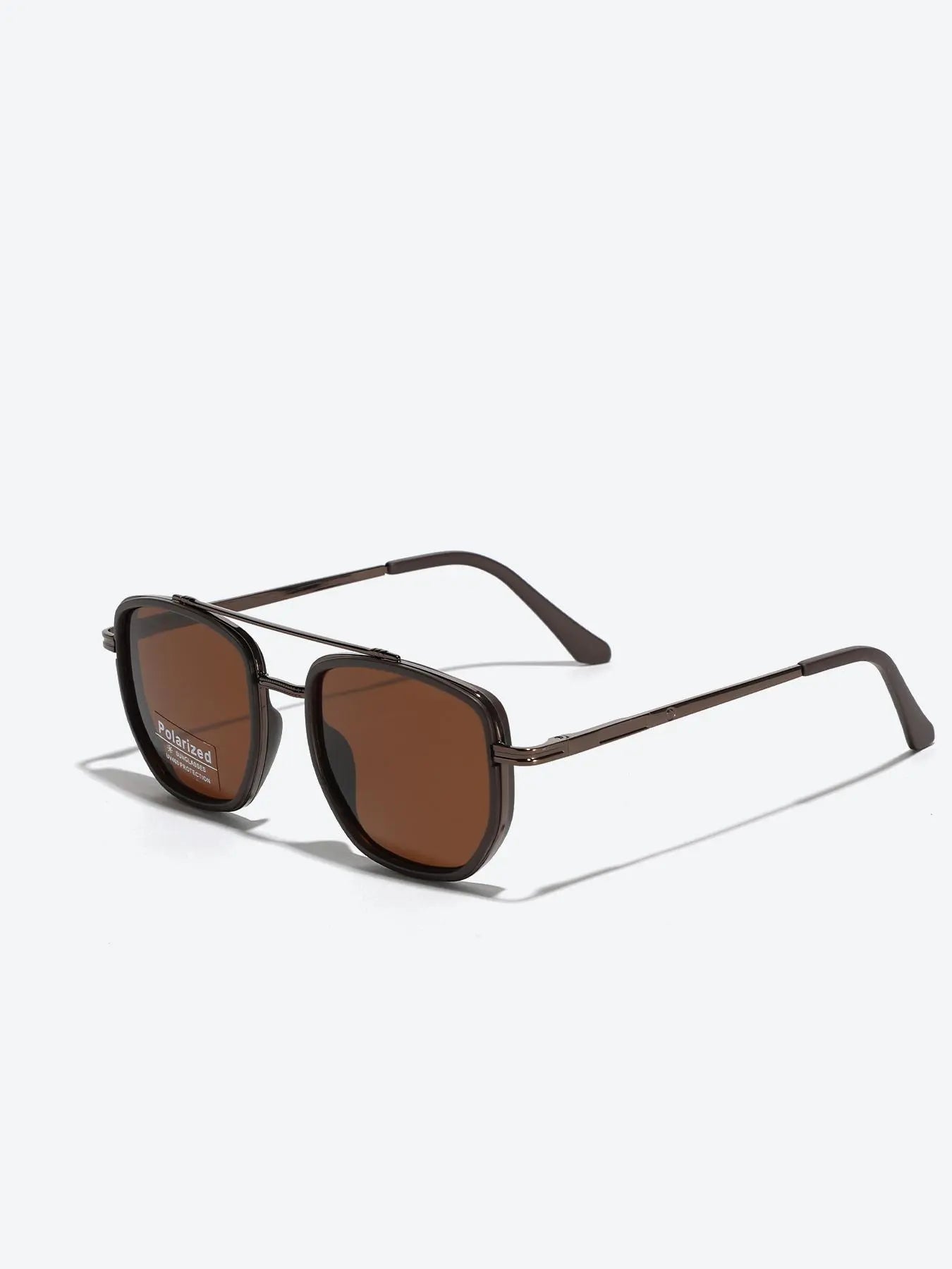 Summer 2025 Simple Sunglasses for Everyday Use, Summer Geometric Frame Double Beam Fashion Sunglasses, Travel Accessories, National Day Offers