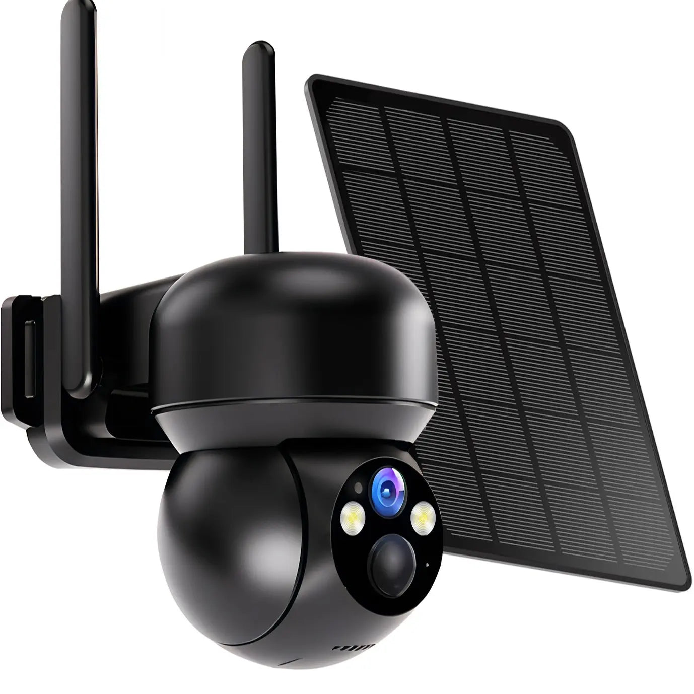 32MP 4G LTE Cellular Security Camera, Security Cameras Wireless Outdoor, Solar Powered Home Camera with 360° View, Pan & Tilt, 2.7K Color Night Vision, 2-Way Talk, Built-In SIM Card, IP65 - Black