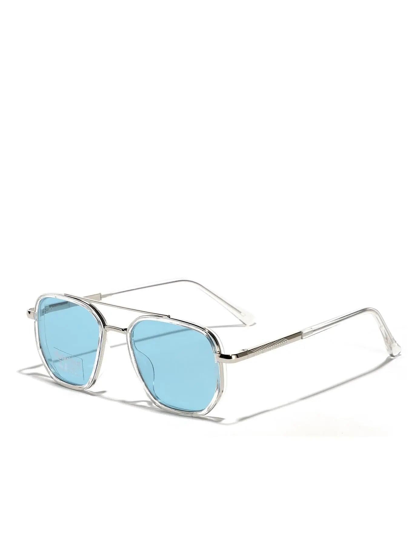 Summer 2025 Simple Sunglasses for Everyday Use, Summer Geometric Frame Double Beam Fashion Sunglasses, Travel Accessories, National Day Offers