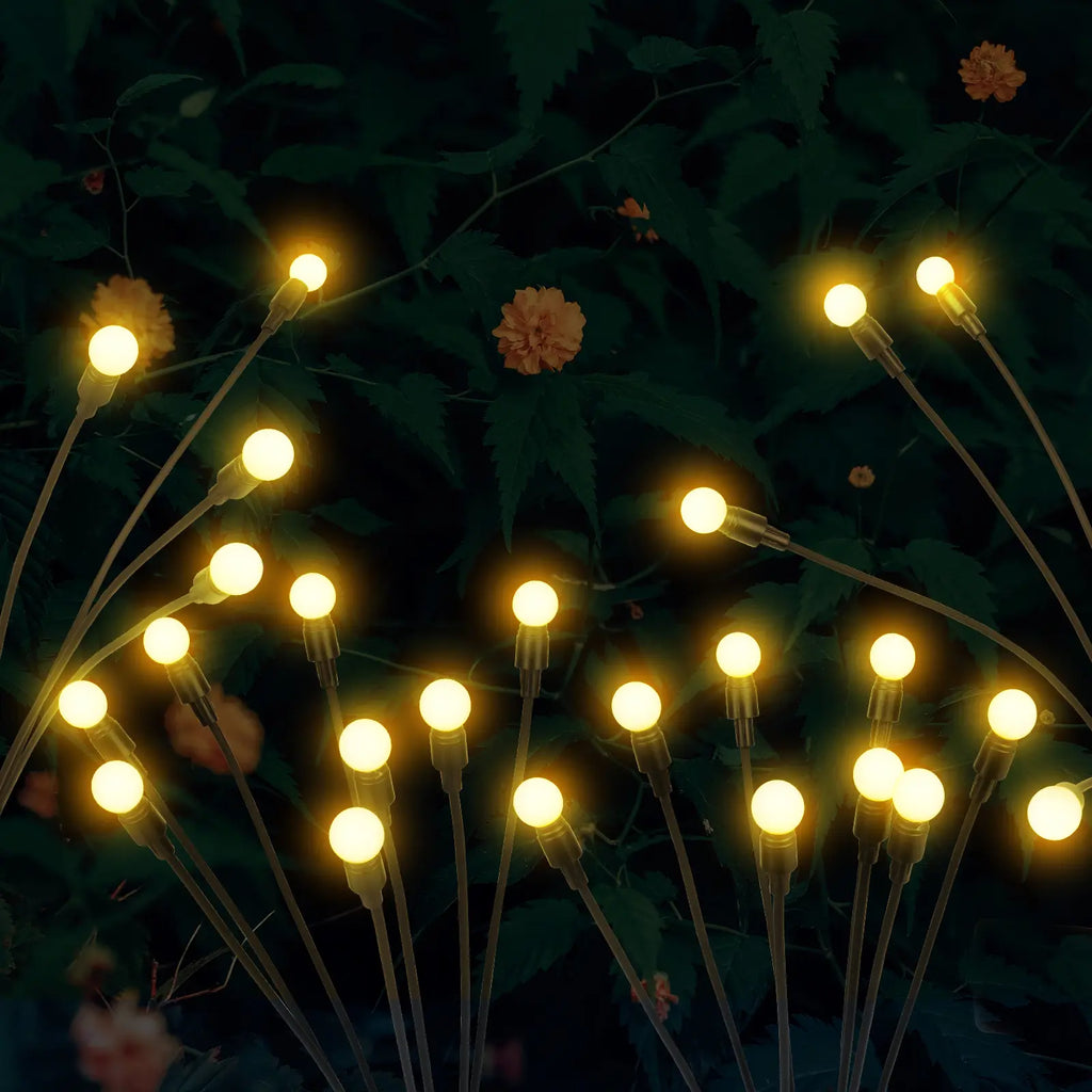 Solar Lights Outdoor Waterproof 2 Pack, Upgraded Outdoor Firefly Light for Yard Patio Garden Decor, Solar Lights for outside Gardening Supplies,Gifts for Grandma