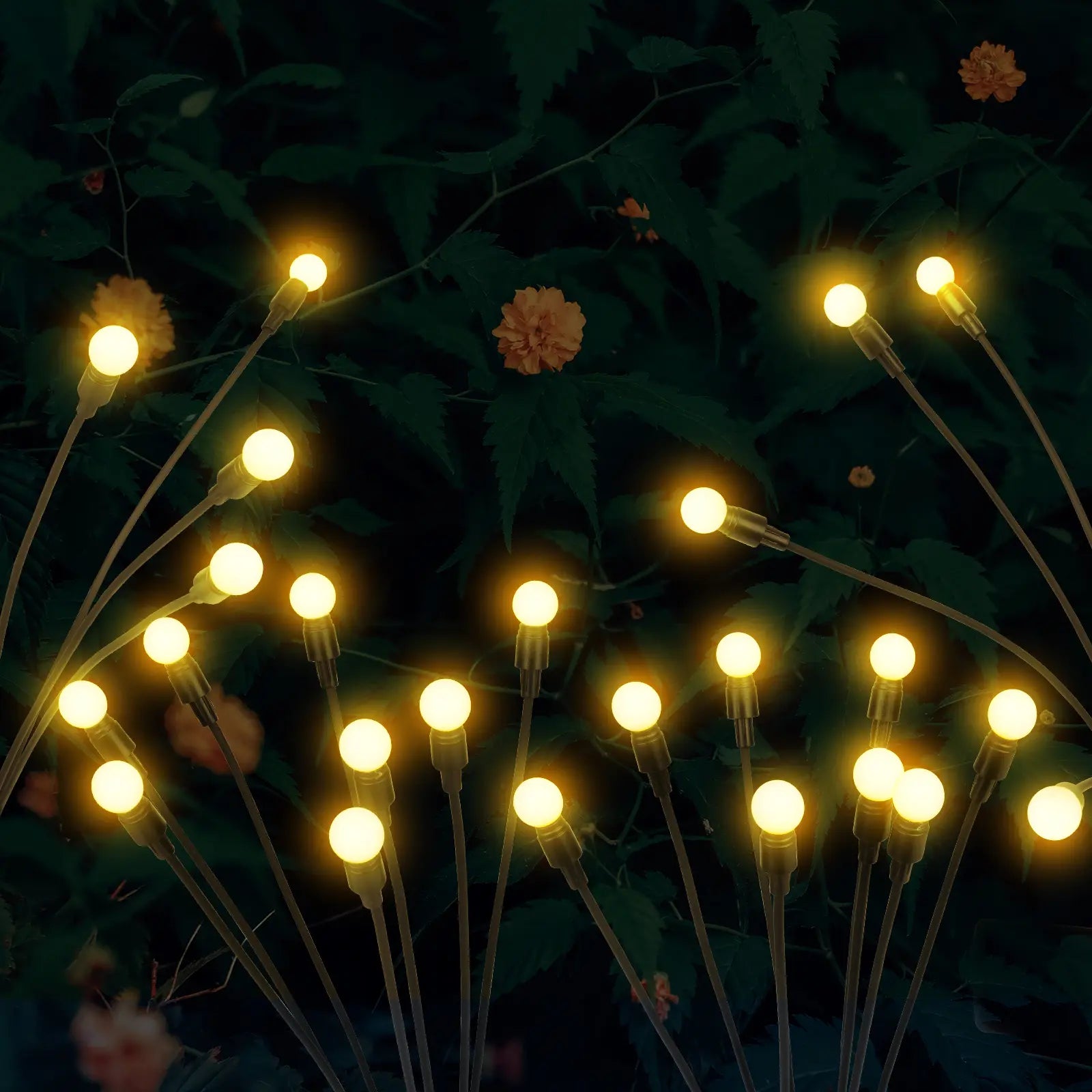 Solar Lights Outdoor Waterproof 2 Pack, Upgraded Outdoor Firefly Light for Yard Patio Garden Decor, Solar Lights for outside Gardening Supplies,Gifts for Grandma
