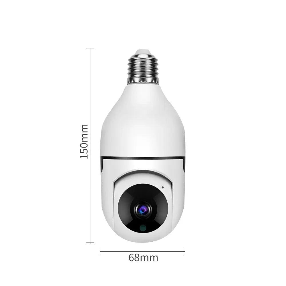 Light Bulb Camera,Bulb Security Camera 5/2.4Ghz- Indoor/Outdoor Full Color Day/Night Camera, Motion Detection, Sound & Light Alarm, Two-Way Audio, Home/Yard/Store,Wifi, Two-Way Audio, Easy Install Wireless Card Device Micro