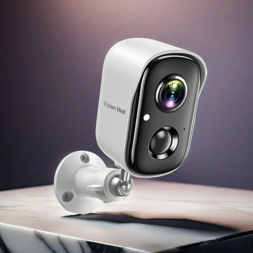 Vision Well Wireless Camera for Home Protection, with 1080P HD, Wifi, Spotlight, AI Siren, Color Night Vision, Two-Way Audio, and Sd/Cloud Storage.