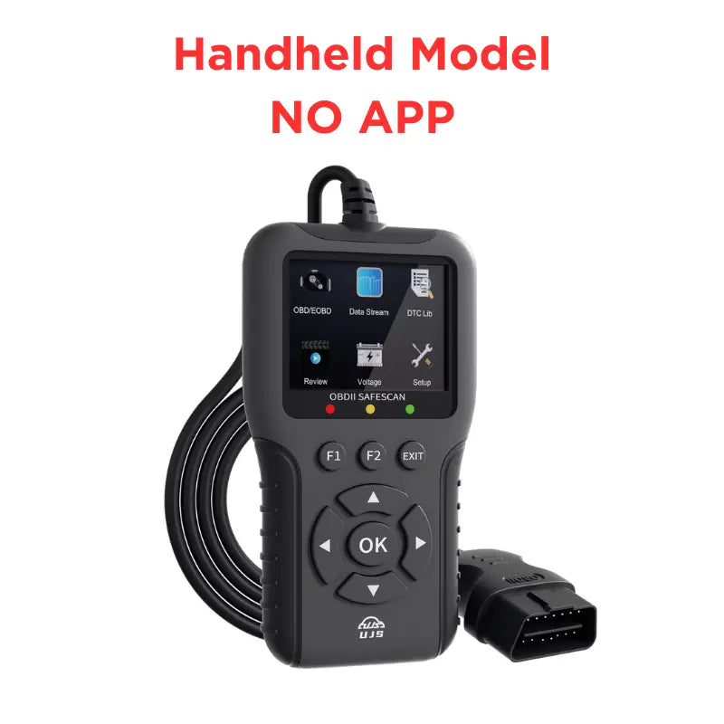UJS Safescan, OBD2 Car Scanner, Check Engine Code Reader - 45000+ Fault Codes, 2.8" Color Screen, Live Data, I/M Readiness, Battery Voltage Check, Read and Clear Error Codes for All Cars and Light Trucks 1996+