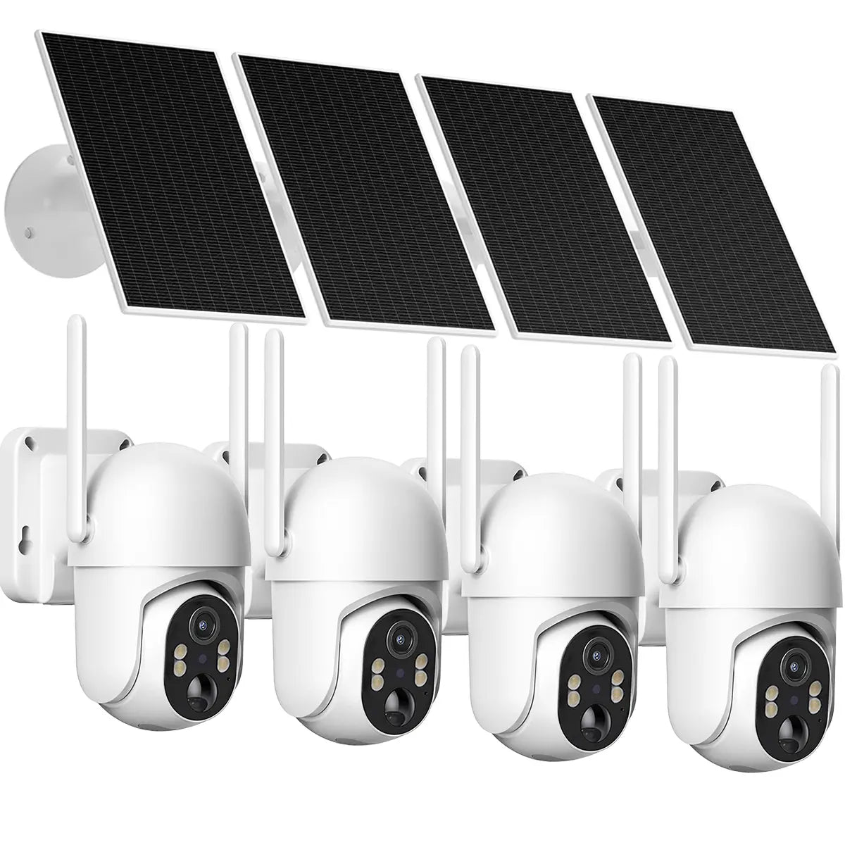 32MP 4G LTE Cellular Security Camera, Security Cameras Wireless Outdoor, Solar Powered Home Camera with 360° View, Pan & Tilt, 2.7K Color Night Vision, 2-Way Talk, Built-In SIM Card, IP65 - Black