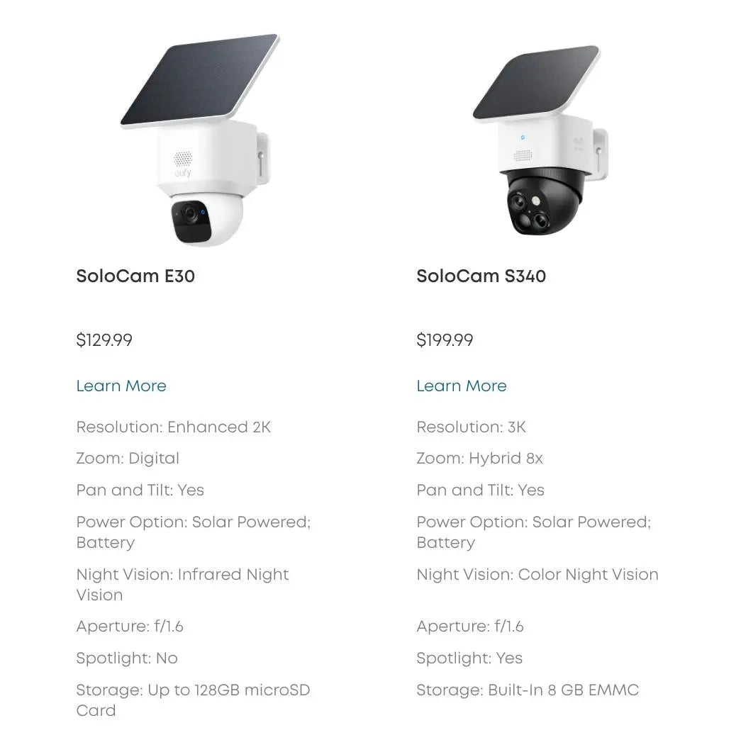 Eufy Security Solocam S340, Solar Security Cameras Wireless Outdoor