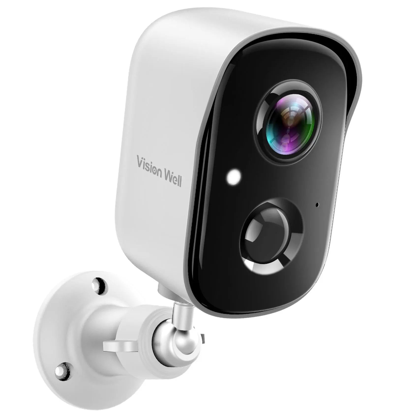 Vision Well Wireless Camera for Home Protection, with 1080P HD, Wifi, Spotlight, AI Siren, Color Night Vision, Two-Way Audio, and Sd/Cloud Storage.