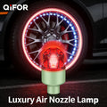 QIFOR LED Wheel Light Waterproof Luminous Car Tire Valve Caps Vibration-Sensitive LED Tire Valve Cap-Bicycle Car Motorcycle Tire Led