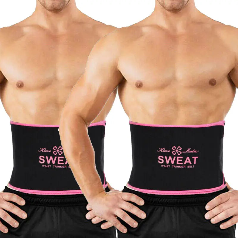 CATTIBOR Sauna Belt Men and Women,Sweat Wap Waist Trainer Belt Shapewear,Waist Trimmer Cincher Belt for Sports Runnging Workout Training Gym,Sauna Belt Womenwear and Menwear Sport Underwear,5 Color Choose