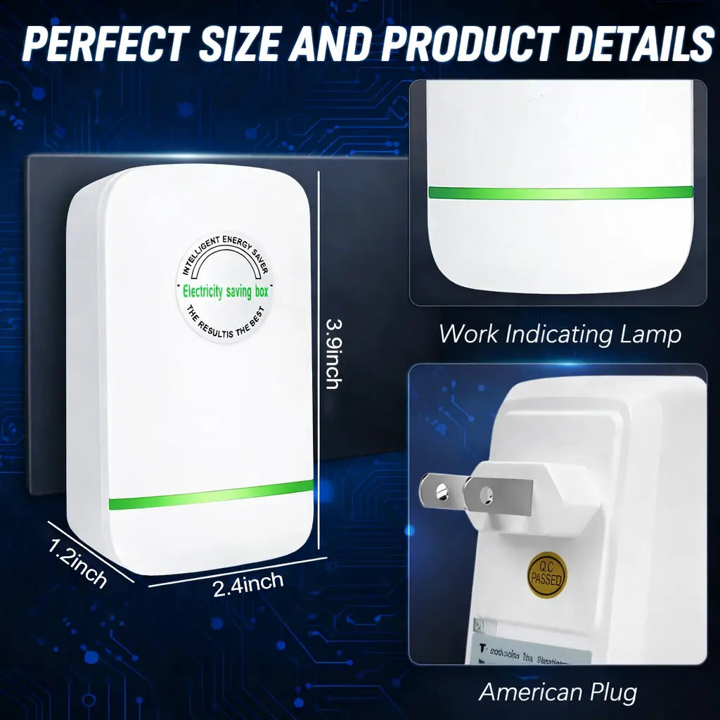 Plug in Power Box with US Plug Compact Power Device with Indicator Light for Home and Office Use