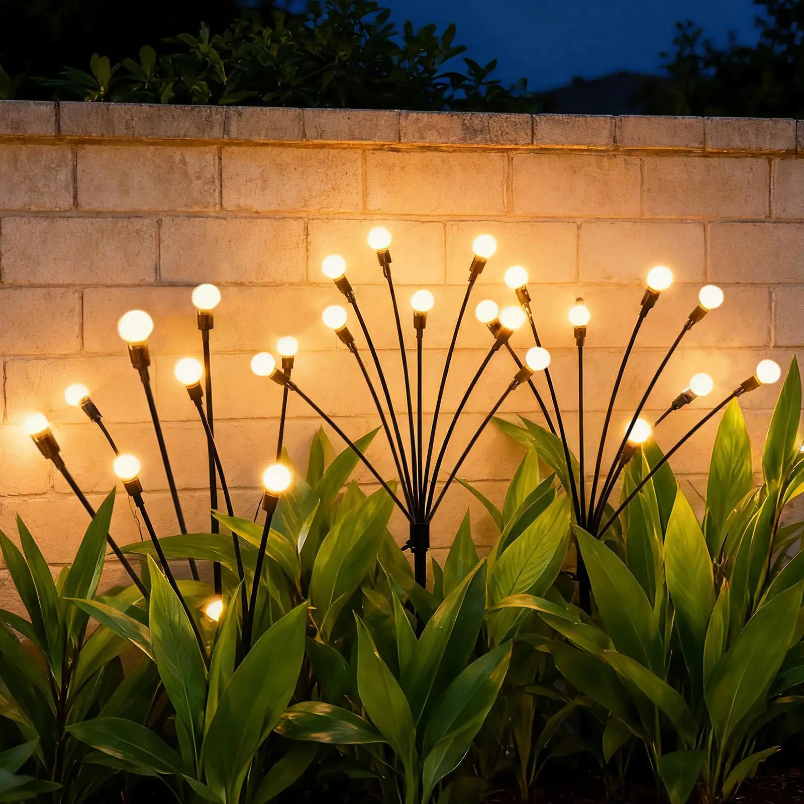 Solar Lights Outdoor Waterproof 2 Pack, Upgraded Outdoor Firefly Light for Yard Patio Garden Decor, Solar Lights for outside Gardening Supplies,Gifts for Grandma