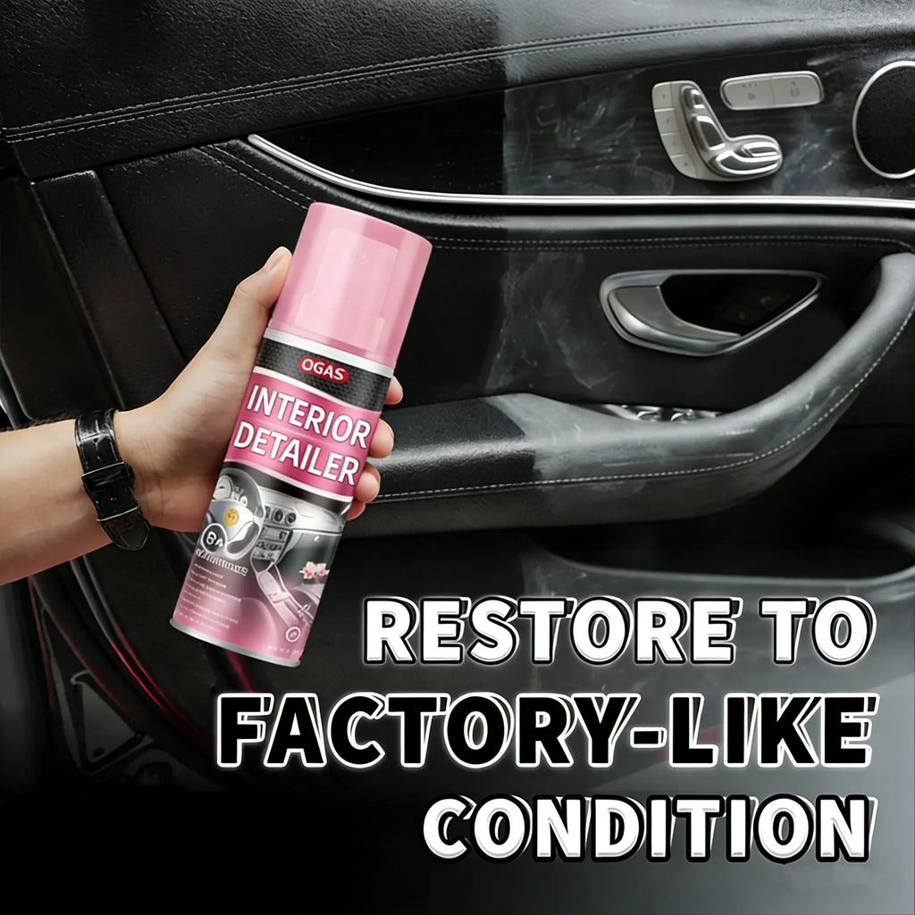 1/2/3 PACK UV Protection Interior Detailer – All-In-One Cleaner for Leather, Plastic, Rubber & Vinyl | Waterless Spray Wax & Trim Restorer, Anti-Oxidation, Glossy Finish for Car Interiors & Exteriors, 100Ml Kit