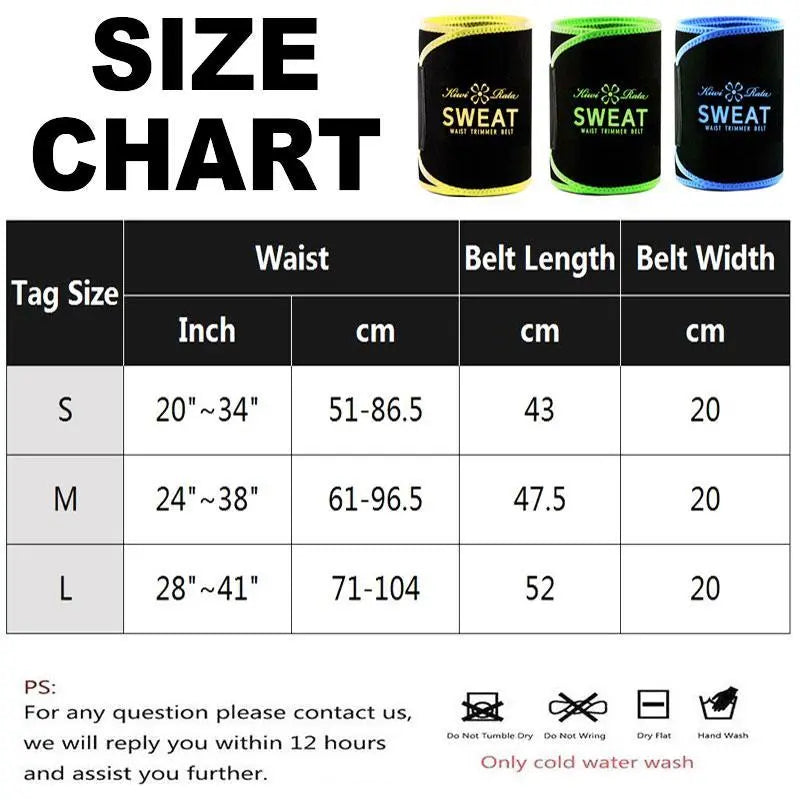 CATTIBOR Sauna Belt Men and Women,Sweat Wap Waist Trainer Belt Shapewear,Waist Trimmer Cincher Belt for Sports Runnging Workout Training Gym,Sauna Belt Womenwear and Menwear Sport Underwear,5 Color Choose